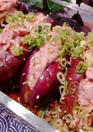なすと豚肉のレンジ蒸し-レシピのメイン写真