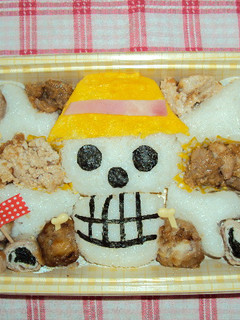 ワンピース海賊旗弁当 ルフィーver.-レシピのメイン写真