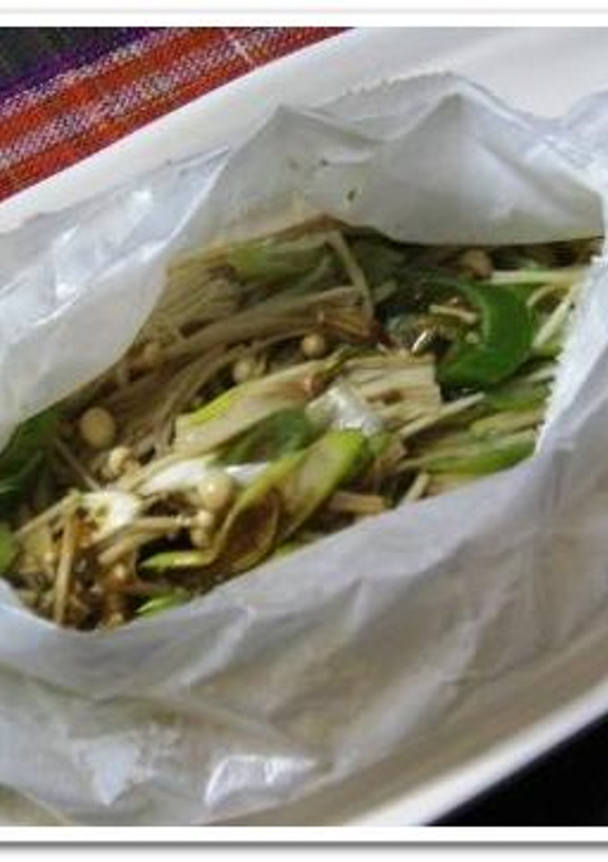 えのきの紙包み焼き～柚子胡椒風味～-レシピのメイン写真