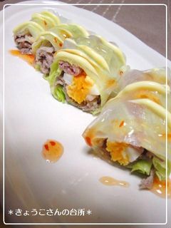 冷しゃぶde生春巻き-レシピのメイン写真