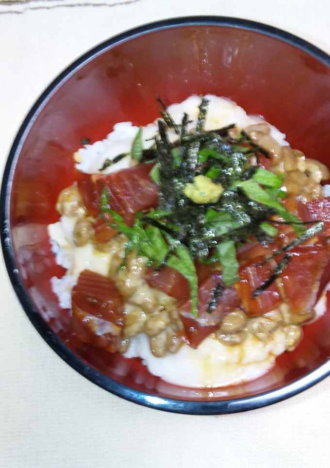 やみつき納豆とろろまぐろ丼-レシピのメイン写真