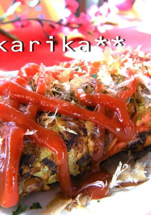 卵ひとつでこのボリューム！納豆お好み焼き-レシピのメイン写真