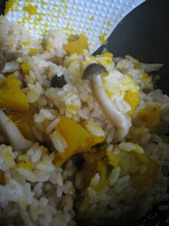 ♪かぼちゃしめじ炊き込みご飯♪-レシピのメイン写真