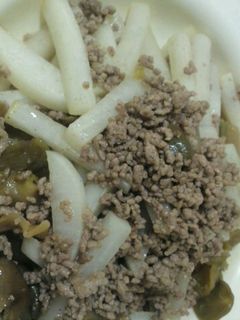 ひき肉と大根のザーサイ炒め-レシピのメイン写真