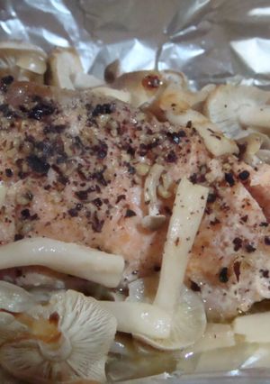レモン風味の鮭のホイル焼き-レシピのメイン写真