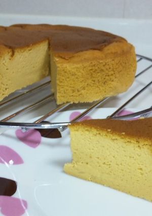 ★カラメルソースinスフレチーズケーキ★-レシピのメイン写真