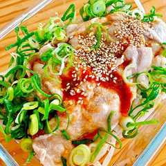 รูปของ 【ダイエット飯】レンチン豚肉もやしえのき