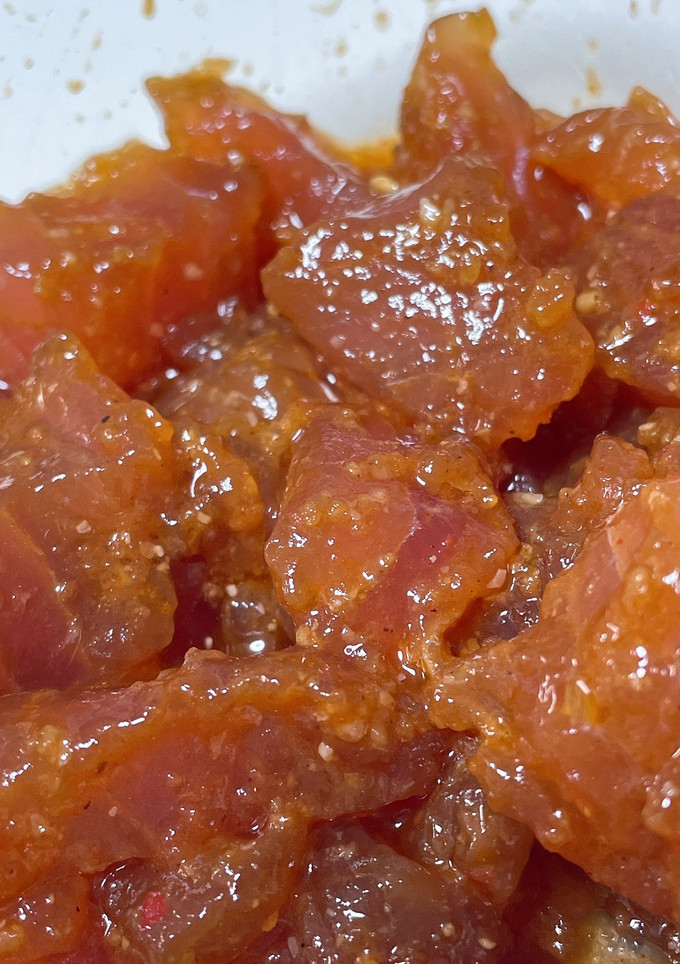 簡単時短！焼肉のタレで韓国風まぐろ漬け丼-レシピのメイン写真