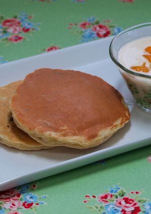 朝食はフルーツティックなパンケーキ！-レシピのメイン写真
