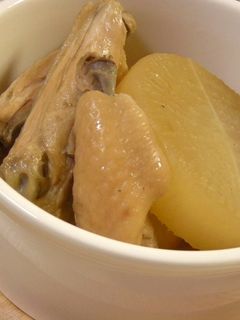 焼干しで☆大根と手羽中の煮物-レシピのメイン写真