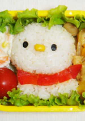 もい鳥のおにぎり✿キャラ弁-レシピのメイン写真