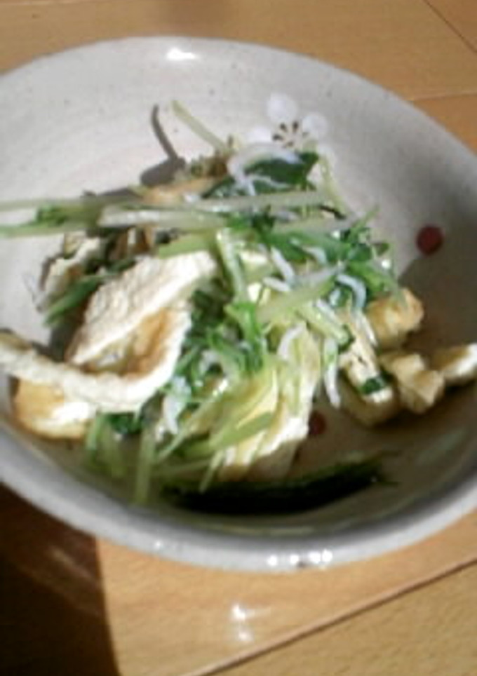 水菜としらすのサッと炒め-レシピのメイン写真