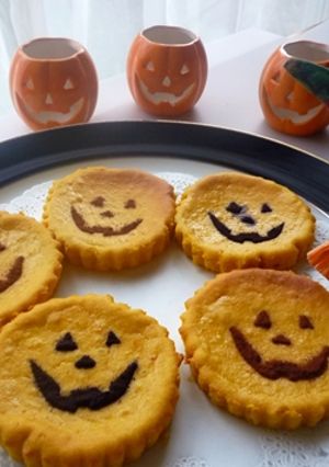 ハロウィン「かぼちゃのチーズケーキ」-レシピのメイン写真