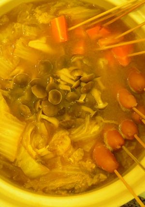 からだぽかぽか☆白菜ときのこの味噌鍋-レシピのメイン写真