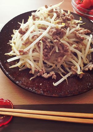 ３分レシピ★もやしの肉味噌炒め-レシピのメイン写真