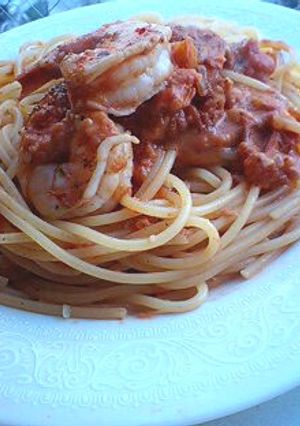 えびのアメリケーヌソースパスタ-レシピのメイン写真