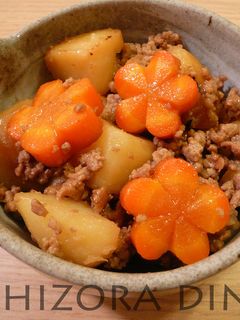 挽き肉で☆炒め肉じゃが-レシピのメイン写真
