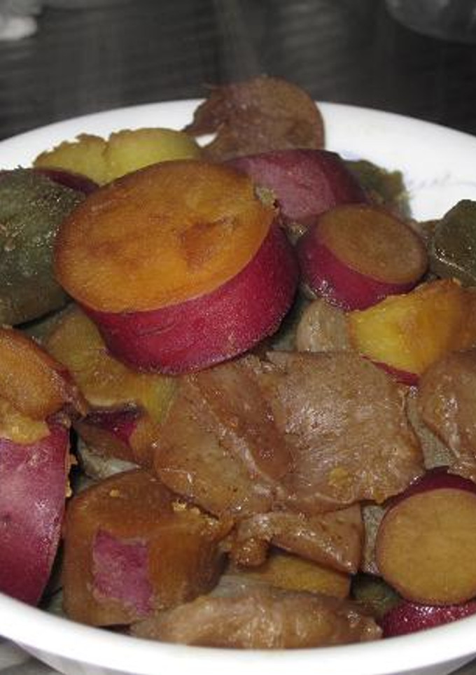 さつまいも　と　こんにゃくの煮物-レシピのメイン写真