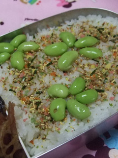ふりかけご飯に豆の花-レシピのメイン写真