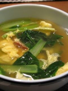 小松菜☆かき玉スープ-レシピのメイン写真