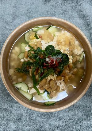 豆腐キムチ入り冷製クッパ-レシピのメイン写真