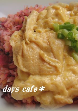 京風◎ふんわり卵のしば漬けチャーハン-レシピのメイン写真