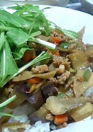 豚野菜そぼろ丼-レシピのメイン写真