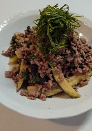 茄子と大葉とひき肉の味噌炒め-レシピのメイン写真