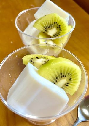 簡単！牛乳だけの濃厚牛乳寒天♪-レシピのメイン写真