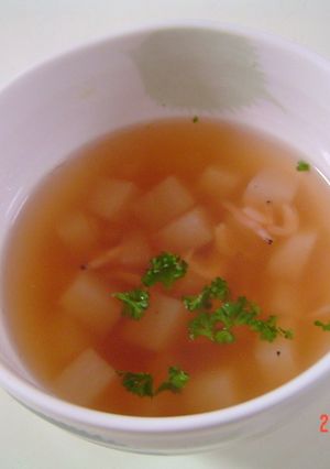 ピンクのあったかスープ❤-レシピのメイン写真