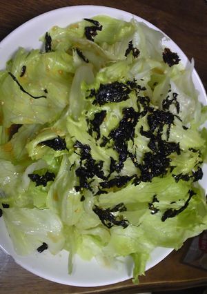 レタスののりサラダ-レシピのメイン写真