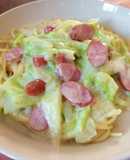 余った粉ミルク缶消費に！クリームパスタ
