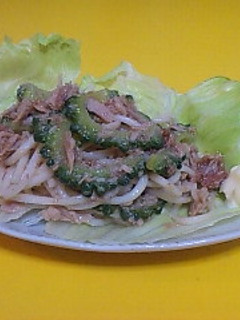 ゴーヤとツナの梅そうめんサラダ-レシピのメイン写真