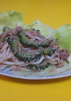 ゴーヤとツナの梅そうめんサラダ-レシピのメイン写真