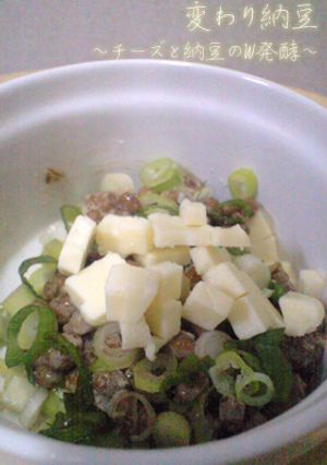 変わり納豆　～チーズと納豆のW発酵～-レシピのメイン写真