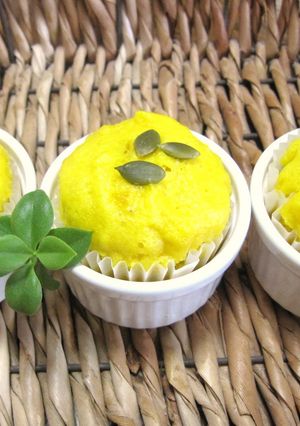 ❤ずっとふわふわ蒸しパン❤カボチャ饅頭編-レシピのメイン写真