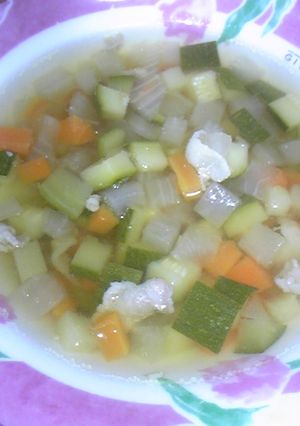 ズッキーニと野菜たっぷり☆コンソメスープ-レシピのメイン写真