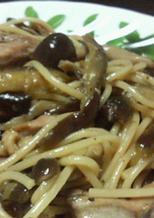 ＊＊なすとしめじと鶏肉の細切りパスタ＊＊-レシピのメイン写真
