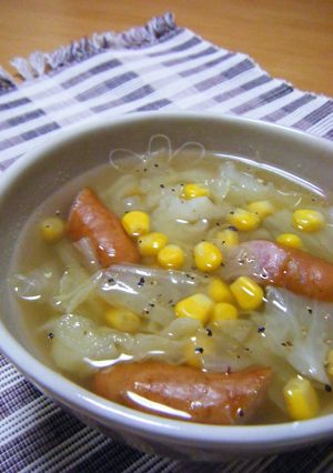 ＊コーン缶丸ごとコンソメスープ＊-レシピのメイン写真