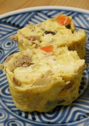 シチューの残りde卵焼き　お弁当のおかず-レシピのメイン写真