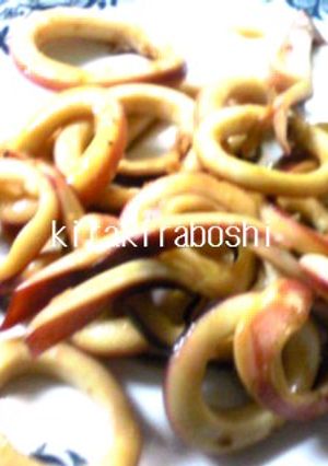 簡単♪美味しい♪満足♪めんつゆでイカ炒め-レシピのメイン写真