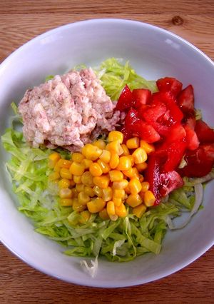 簡単サラダどんぶり-レシピのメイン写真