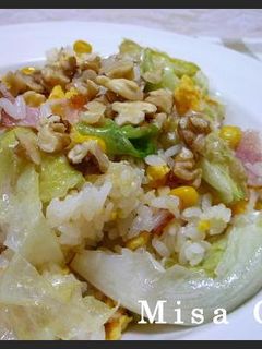 簡単シャキシャキレタスチャーハン-レシピのメイン写真