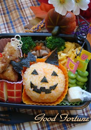 簡単キャラ弁☆ハロウィン弁当♪-レシピのメイン写真