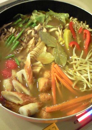 具だくさん♪カレー鍋♫残り野菜で-レシピのメイン写真