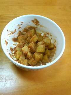 離乳食にも!りんごきなこ-レシピのメイン写真