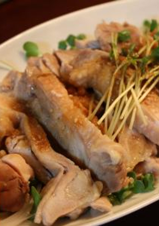 レンジ蒸し鶏のごまみそだれ-レシピのメイン写真