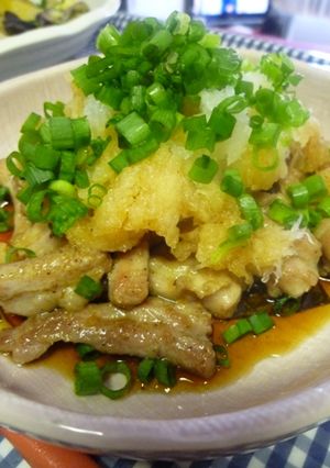 ★せせりの塩炒め大根おろし添え★-レシピのメイン写真