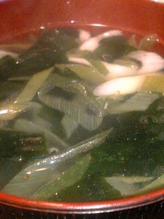 ねぎたっぷりのわかめのスープ♪-レシピのメイン写真