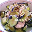 火を使わない!なすと豚肉のからし醤油和え